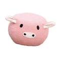 thumbnail image 3 of Animal Footstool Shoes Changing Kids Adults Pouffe Footstool Footrest Stool for Pink Pig, 3 of 9