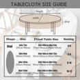 thumbnail image 3 of Oval Tablecloth 60x84in for Oval Table Waterproof Table Cloths for Dining Room Indoor Outdoor Table Cloth, 3 of 5