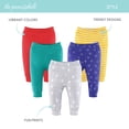 thumbnail image 3 of The Peanutshell Pantalons pour Bébé Garçon Ou Fille, Lot de 5, Éclats d'Éléphant, 3 of 7