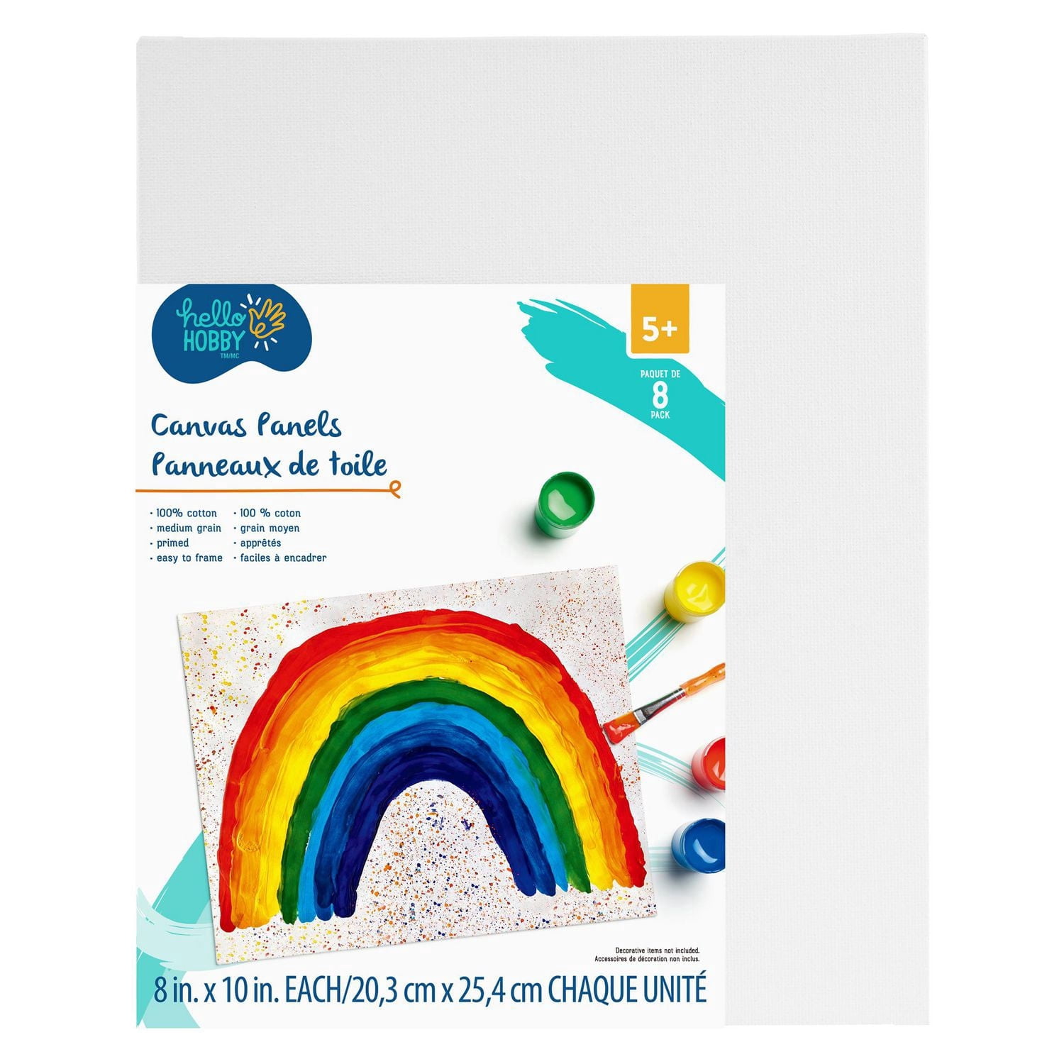 HELLO HOBBY CANVAS PANELS 3 PACK 9 in. x 12 EACH