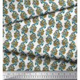 thumbnail image 2 of Soimoi Polyester Crepe Fabric Leaves & Floral Block Fabric Prints by Yard 42 Inch Wide, 2 of 4