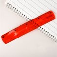 thumbnail image 5 of SLYNSHome Règle Transparente Couleur Règles en Plastique Règle de 8 Pouces avec Centimètres, Millimètre et Pouces Fournitures de Bureau - Rouge, 5 of 5