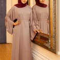 thumbnail image 4 of Abaya Longue pour Femmes, Robe Longue Musulmane, Kaftan Vintage Imprimé Floral, Maxi Islamique, Robes pour Femmes, 4 of 5