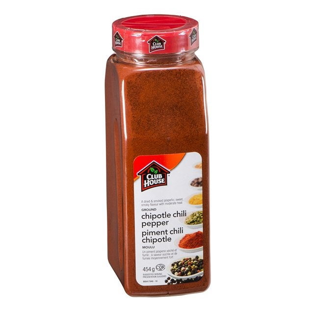 Clubhouse Piment Chipotle Moulu, Épice / 454 G/unité, 12 Unités/caisse
