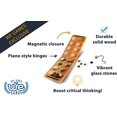 thumbnail image 2 of WE Games Folding Mancala - Solid Wood Board & Glass Stones, 2 of 11