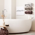 thumbnail image 4 of Sorbus Towel Holder For Bathroom Wall - 12 Level Wall Mounted Towel Rack Shelves For Rolled Bath Towels Washcloths Linen - Hanging Towel Racks For Bathroom Spa Salon Towel Storage Organizer, 4 of 5