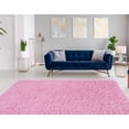 thumbnail image 4 of New Flokati 1400gr 8' x 10' Area Rug, Pastel Pink, 4 of 6