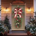thumbnail image 1 of Christmas Door Cover for Front Door | Holiday Wall Hanging Decoration with Festive Pattern | Polyester Fabric Indoor Outdoor Decoration for Home Door Wall Tablecloth, 1 of 6