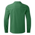 thumbnail image 4 of Kcodviy Homme Été Uni Décontracté Combinaison Homme Grande Taille Chemise Ample Costume Homme Combinaison Homme Col Rabattu Dragon Manches Longues Chemise à Manches Longues, 4 of 5