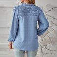 thumbnail image 5 of Timegard Womens Tops Long Sleeve Ruched V-Neck Flowy Lightweight Business Blouse Dressy Casual Loose Tops, 5 of 5