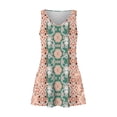 thumbnail image 4 of Pisexur Robe d'Été pour Femme, Robe Midi Sans Manches, Imprimé Floral, Style Décontracté, avec Poche, Tailles P à 2TG, 4 of 5