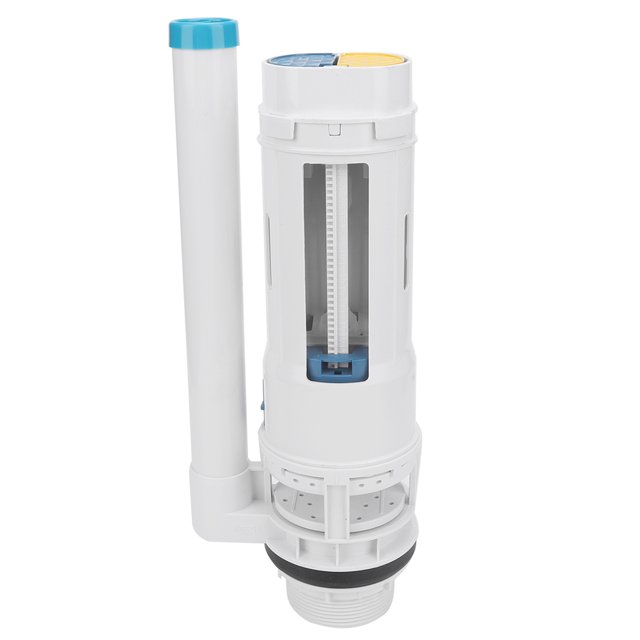 Adjustable Toilet Fill Valve White 2.5 Inch Stable Drainage Anti Siphon Function with Screw for Split Toilets