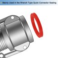 thumbnail image 5 of Unique Bargains 2' DN50 Silicone Rubber Flat Washer Quick Connector Gasket Red, 5 of 5