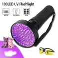 thumbnail image 1 of 100 LED Ultraviolet 395NM Black Light UV Flashlight, Pet Urine Detector Fake Banknote UV Lamp, Spot Detector for Dogs, Cats, 1 of 5