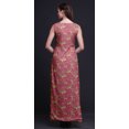 thumbnail image 4 of Bimba Robe de Plage Longue Sans Manches à Fente avant Imprimée de Feuilles Été Printemps pour Femmes - Moyen, 4 of 5