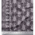thumbnail image 2 of Soimoi Polyester Crepe Fabric Leaves Panel Print Sewing Fabric Yard 52 Inch Wide, 2 of 3