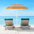 thumbnail image 2 of Gymax 6.5 FT Patio Portable Beach Adjustable Umbrella, 2 of 9