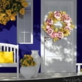 thumbnail image 4 of XZNGL Home Decor Front Door Decor Spring Leaf Wreath Plastic Artificial Plant Home Decoration Wreath Front Door, 4 of 9