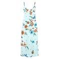 thumbnail image 4 of Drppepioner Robes Femmes Été Robe Décontractée Ample Sans Manches Imprimé Floral Tournesol Bleu Clair 12(TTG), 4 of 5