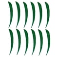 thumbnail image 2 of 12 Pieces Archery Hunting Arrow Feather Fletching Right Universal Arrow Fletching Drops Wing Fletches 4 inch Dark Green, 2 of 9