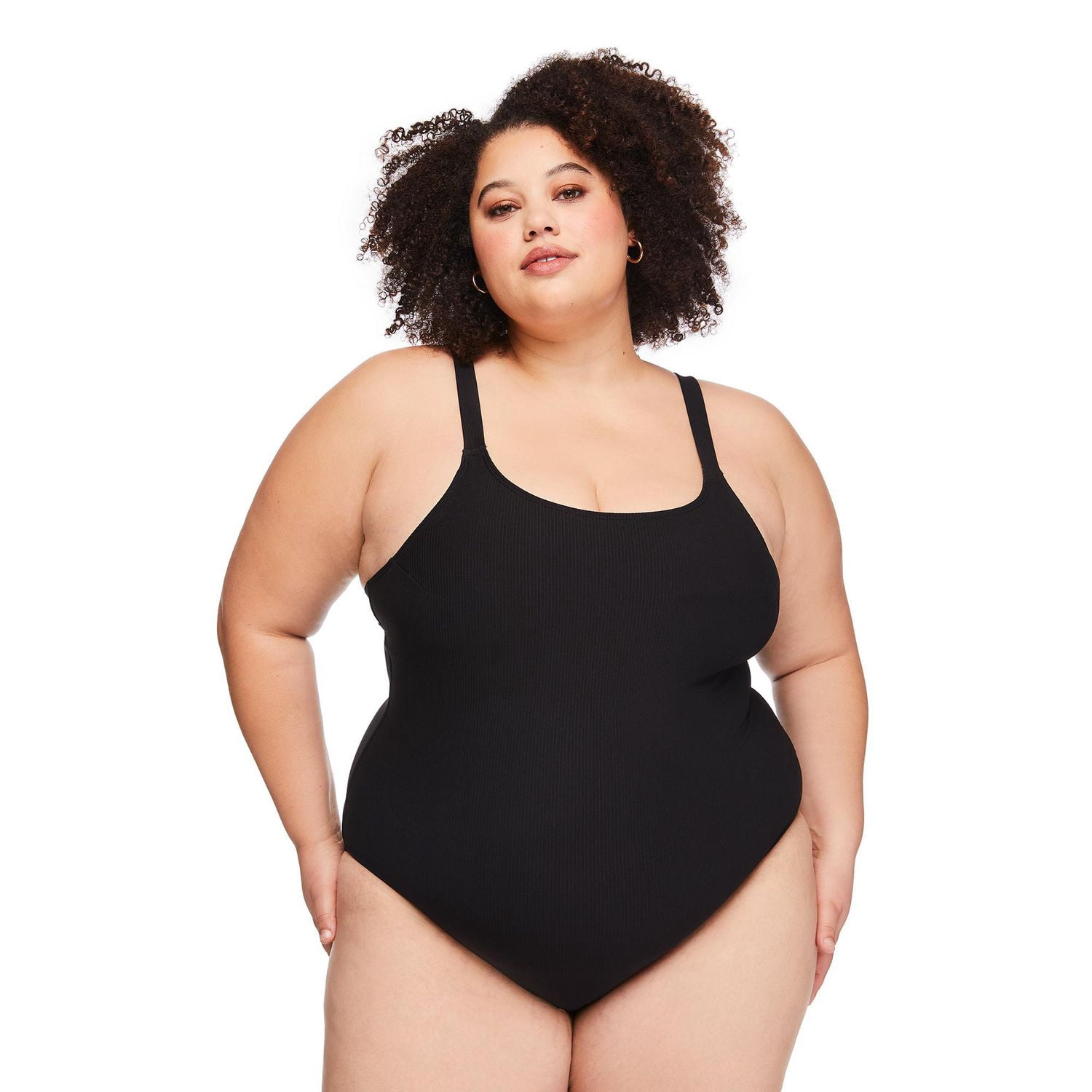 Maillot de bain 1 pièce à encolure dégagée George Plus pour femmes