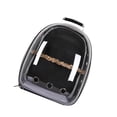 thumbnail image 1 of Bird Carrier Cage Shoulder Bag Pet Space Capsule Parrot Travel Clear Backpack Black, 1 of 7