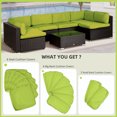 thumbnail image 4 of Outsunny Outdoor 14pc Patio Rattan Sofa Set Cushion Cover Replacement, 4 of 10