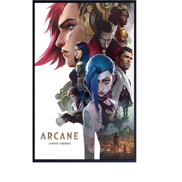 PPHAOSHO Behrens anime cartoon Arcane League of Legends Game Poster frameless Painting Canvas Wall Posters Art Picture Print Modern Home Decor 16x24inch