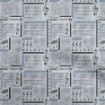 thumbnail image 1 of oneOone Cotton Poplin Medium Blue Fabric Text Sewing Material Print Fabric By The Yard 56 Inch Wide, 1 of 5