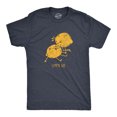 thumbnail image 1 of Mens Lemon Aid T Shirt Funny First Aid Lemons CPR Joke Tee for Guys (Heather Navy - LEMON) - S, 1 of 4