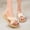 Beige, variante sur Sandales à Brides pour Femmes Été Pantoufles d'Herbe pour Dames Talon Haut Chaussures de Plage Pantoufles à Brides Croisées Sandales Khombu en Liquidation