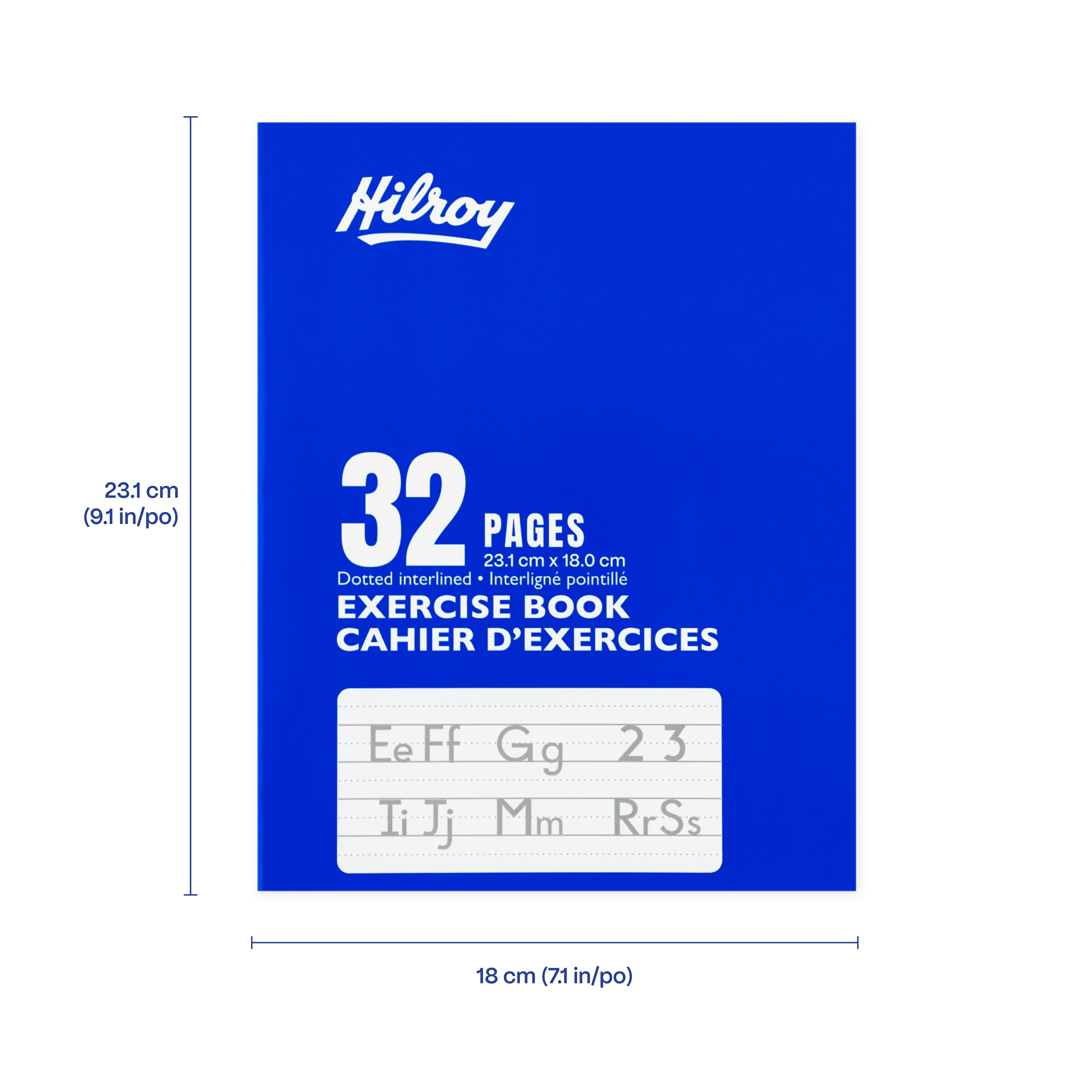 Cahier cousu laminé Hilroy® interligné à points 32 pages