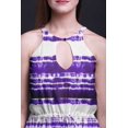 thumbnail image 3 of Bimba Robe Maxi Teinture sur Nœuds pour Femmes à Col Rond, Taille à Cordon, Imprimé, avec Fentes Latérales, Tenue d'Été - Très Petit, 3 of 6