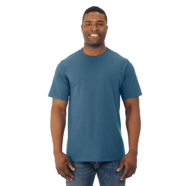 Fruit Of The Loom Mens HD Cotton Short Sleeve Crew T-Shirt, 3XL, Denim