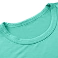 thumbnail image 4 of Zpanxa Toddler Girls Shirts Solid Color Round Neck Short Sleeve Modal Cotton Polyester Top with Shorts Set 6 Months, 4 of 6