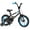 Black, variant on Costway 14" Kids Bike with Adjustable Saddle Handlebar Removable Training Wheels Handbrake Green