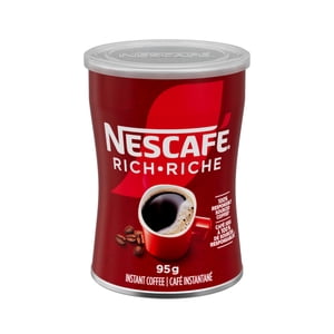 Riche café instantané, d'origine responsable, fait à partir de haricots de café, juste ajouter l'eau chaude, l'étain