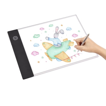Yeacher A5 LED Light Pad Tracer 3mm Ultra-Thin Drawing Board Copyboard Stepless Dimming USB Powered for Artist Animation Designing Sketching Calligraphy Diamond Jewel Paint Supplies