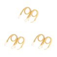 thumbnail image 3 of stanreset 1/2/3/5 2 Pieces Household Hotel Polyester Curtain Holdback Living Room Drape Tieback Draperies Decorative Holder Waved Rope Gold 3PCS, 3 of 6