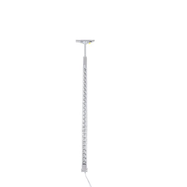 Model Railway Lights Accessories Scenery Scale 1:87 Track Light Yards Landscape Decorations Outdoor LED Metal Lamppost Silver(White Light)