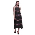 thumbnail image 1 of Bimba Robe Teinture sur Nœuds Décontractée Longue Dos Nu à Col Licou pour Femmes, Robe de Plage Imprimée - X-Grand, 1 of 6