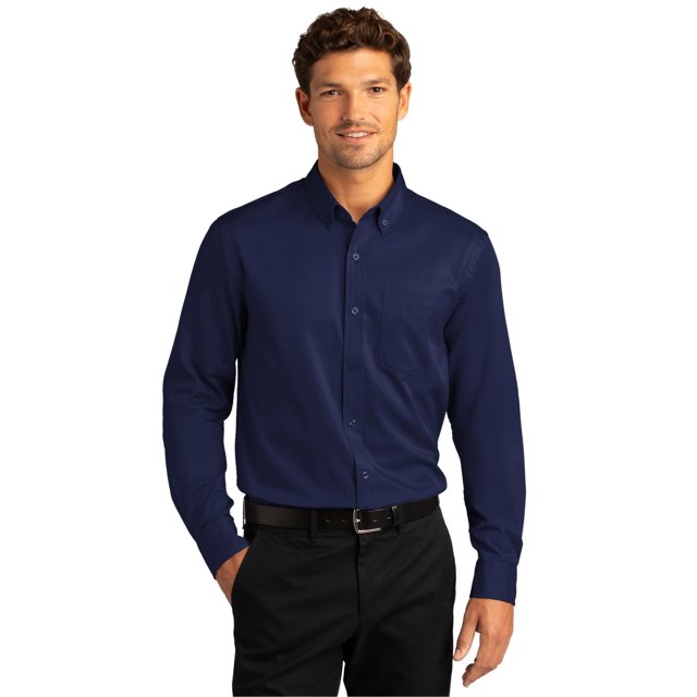 Port Authority Men's Long Sleeve SuperPro React Twill Shirt - W808
