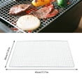 thumbnail image 3 of Oleegame 2PC Stainless Steel BBQ Grill Grate Grid Wire Mesh Outdoor Barbecue Rack Cooking Replacement Net Silver, 3 of 7