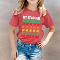 thumbnail image 2 of TZEWGL Cute Shirt For Child Printed Round Neck Short Sleeved Shirt Top For Infnants size 3-4T, 2 of 6