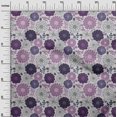 thumbnail image 3 of oneOone Rayon Purple Fabric Floral Retro Sewing Craft Projects Fabric Prints By Yard 56 Inch Wide, 3 of 5