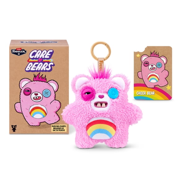 Fuggler Care Bear Keyring 5 Inch by ZURU - Ugly Monster Plush Toy for Kids Ages 1+
