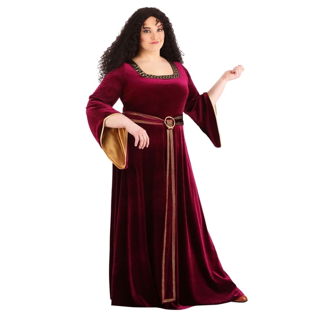 Déguisement Grande Taille de Mère Gothel Emmêlée