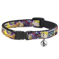 thumbnail image 1 of cat collar Breakaway Nick 90s Rewind 7 character 4 Logo collage 8 to 12 Inches 0.5 Inch Wide, 1 of 7