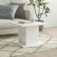 thumbnail image 1 of vidaXL Coffee Table High Gloss White 55.5x55.5x40 cm Engineered Wood, 1 of 5