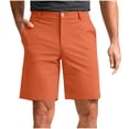 thumbnail image 1 of FRSASU Men's Golf Shorts Dress Casual Work Flat Front Lightweight Quick Dry Hybrid Short with Pockets Orange, 1 of 6